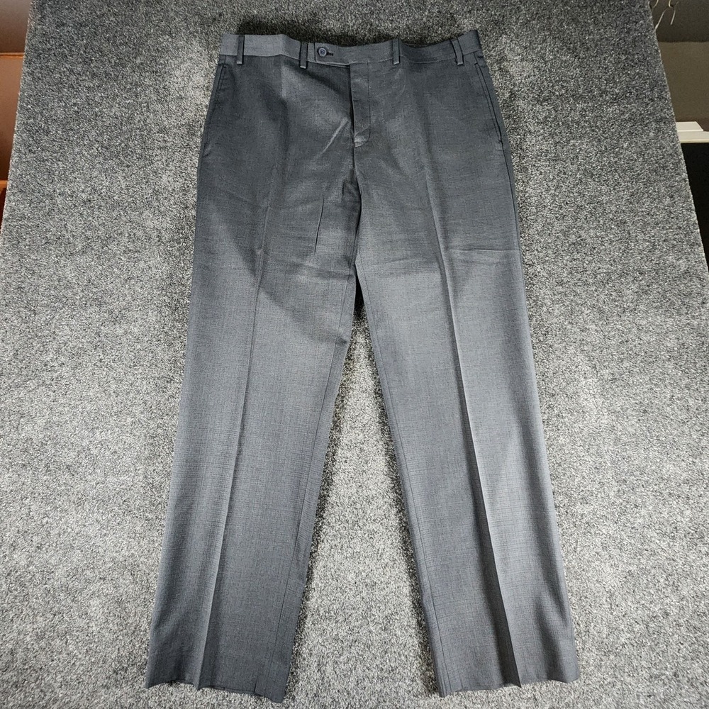 Michael Strahan 2 Piece Suit Men's 48S Gray Wool Blend Pants 38x31 Modern - Picture 14 of 16